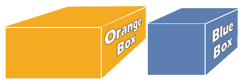 picture of two 3-D boxes