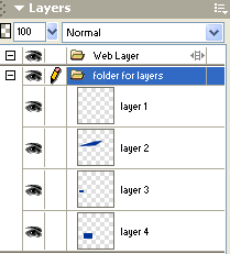 screen shot of a Layers Panel 
from a graphics program