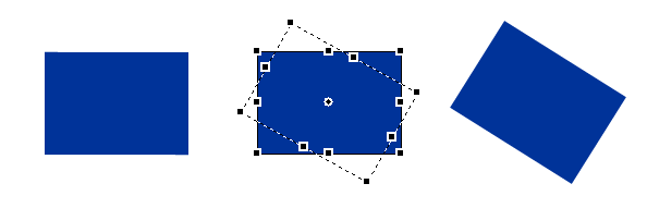 example of 
rotating with the transform tool